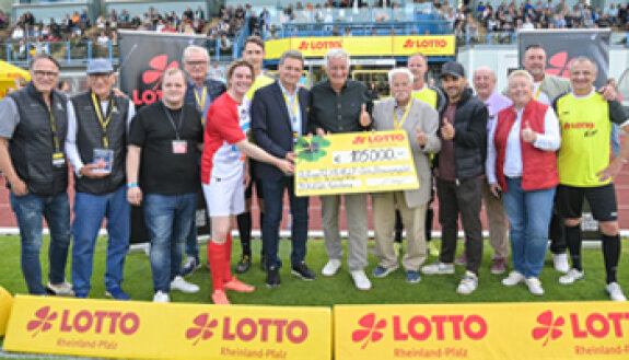 Scheck&uuml;bergabe 105.000 Euro
