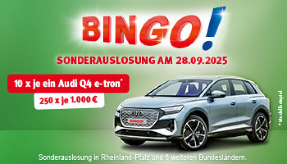 Bingo Sonderauslosung am 28.09.2025