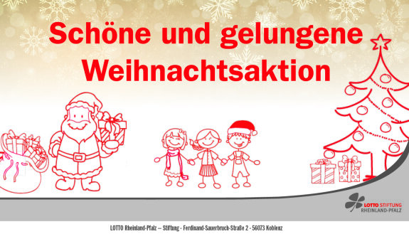 Wehnachtsaktion der Lottostiftung