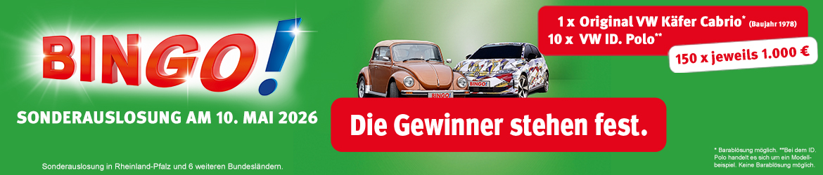 BINGO! Sonderauslosung