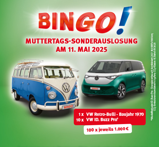 BINGO Sonderauslosung
